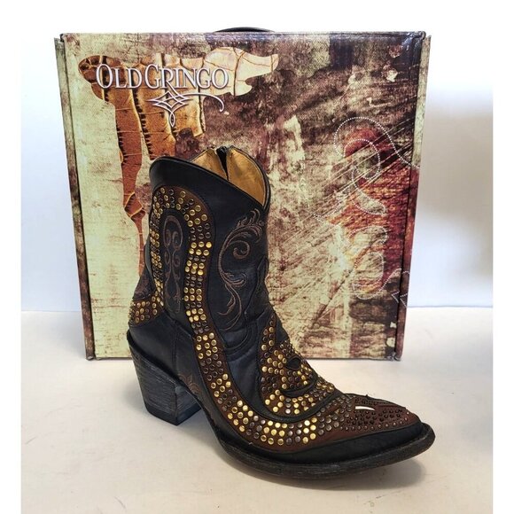 OLD GRINGO Snake Studded Zipper Boot - Picture 13 of 13